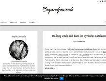 Tablet Screenshot of beyondzewords.com
